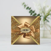 ヒョウの皮の誕生日パーティー招待5 招待状 (スタンド正面)