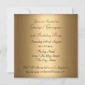 ヒョウの皮の誕生日パーティー招待5 招待状 (裏面)