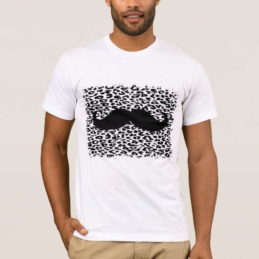 ヒョウの皮の髭 Tシャツ (正面)