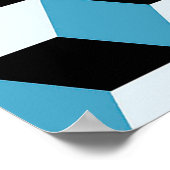 ヒョウの皮を持つ幾何学的パターン、ヒョウの模様 ポスター (角)