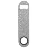 ヒョウの皮トレンディーストライプの猫 スピード栓抜き (裏面)