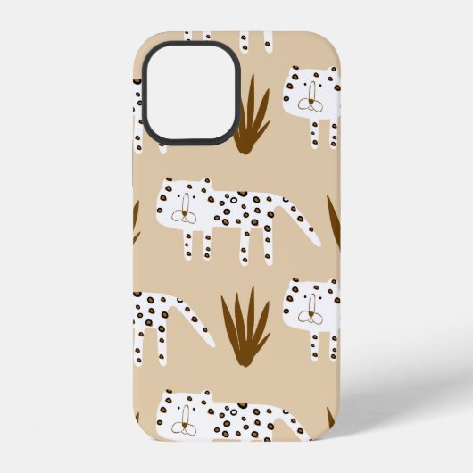 ヒョウの皮模様 iPhoneケース (裏面)