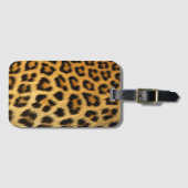 ヒョウの皮膚パターン ラゲッジタグ (正面横)
