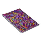 ヒョウの皮膚パターン。繰り返しシームレスな動物バ ノートブック (右側)