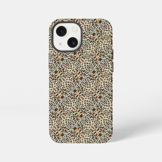 ヒョウの皮膚パターン iPhoneケース (裏面)