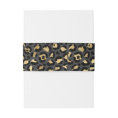 ヒョウの皮膚招待ベリーバンド 招待状ベリーバンド (裏面例)