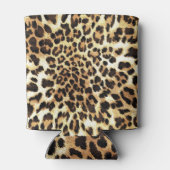 ヒョウの皮、シームレスなパターンデザイン。 缶クーラー (裏面)