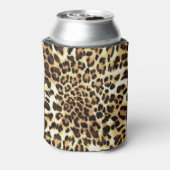 ヒョウの皮、シームレスなパターンデザイン。 缶クーラー (缶裏面)