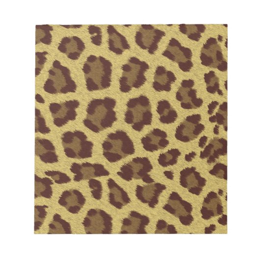 ヒョウの皮 ノートパッド (正面)