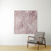 ヒョウの皮:バラ金ゴールドエレガンス。 タペストリー (インサイチュ(横))