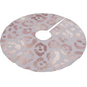 ヒョウの皮:バラ金ゴールドエレガンス。 ブラッシュドポリエステルツリースカート (アングル)