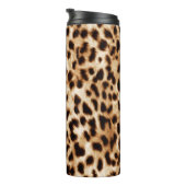 ヒョウの皮、本物の野生動物のパターン。 タンブラー (回転右)