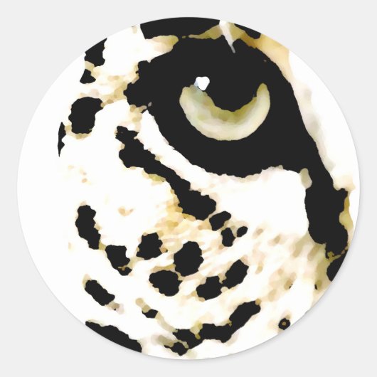 ヒョウの目 ラウンドシール (正面)