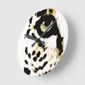 ヒョウの目 ラウンド壁時計 (傾斜)