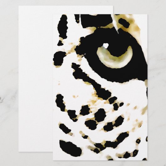 ヒョウの目 便箋 (正面/裏面)