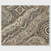 ヒョウの肌の色のパターン ラッピングペーパー (フラット)