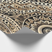 ヒョウの肌の色のパターン ラッピングペーパー (角)