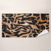 ヒョウの肌の質感 バスタオル (バスタオル)