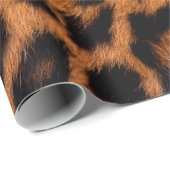 ヒョウの肌の質感：ヒョウの斑点の部分を閉じる ラッピングペーパー (ロールコーナー)