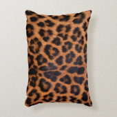 ヒョウの肌の質感:ヒョウの斑点をクローズアップ アクセントクッション (正面(垂直))
