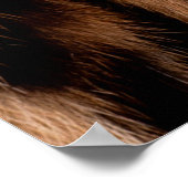 ヒョウの肌の質感:ヒョウの斑点をクローズアップ ポスター (角)