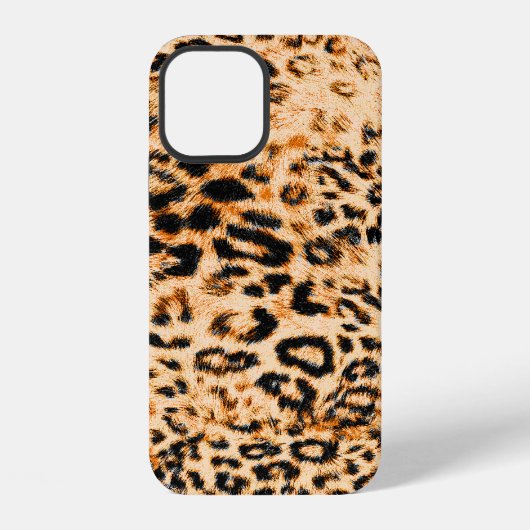 ヒョウの肌の質感、ヒョウ柄 iPhoneケース (裏面)