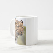 ヒョウの肖像 コーヒーマグカップ (正面左)