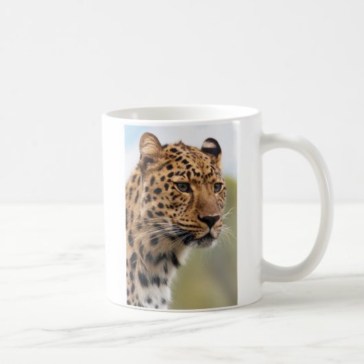ヒョウの肖像 コーヒーマグカップ (右)