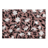 ヒョウの背景の花のパターン。 枕カバー (裏面)