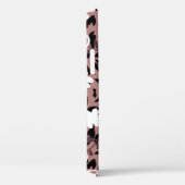 ヒョウの背景の花のパターン。 Case-Mate iPhoneケース (裏面 / 右)