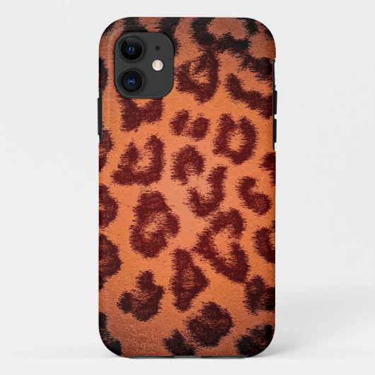 ヒョウの茶色のプリントスキン Case-Mate iPhoneケース (裏面)