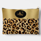 ヒョウの茶色の印刷 アクセサリーポーチ (裏面)