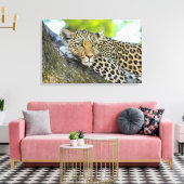 ヒョウの視線 キャンバスプリント (インサイチュ (リビング))