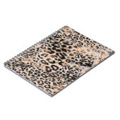 ヒョウの質感、ヒョウのアニマルプリント ノートブック (左側)