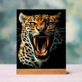 ヒョウの轟音による攻撃頭部 アクリルサイン (ニュートラル)