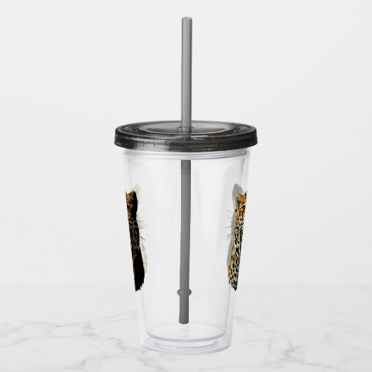 ヒョウの轟音による攻撃頭部 アクリルタンブラー (右)