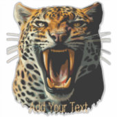 ヒョウの轟音による攻撃頭部 シール (正面)