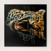 ヒョウの轟音による攻撃頭部 ジグソーパズル (横)