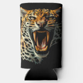 ヒョウの轟音による攻撃頭部 スリム缶クーラー (裏面)