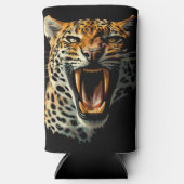 ヒョウの轟音による攻撃頭部 スリム缶クーラー (正面)