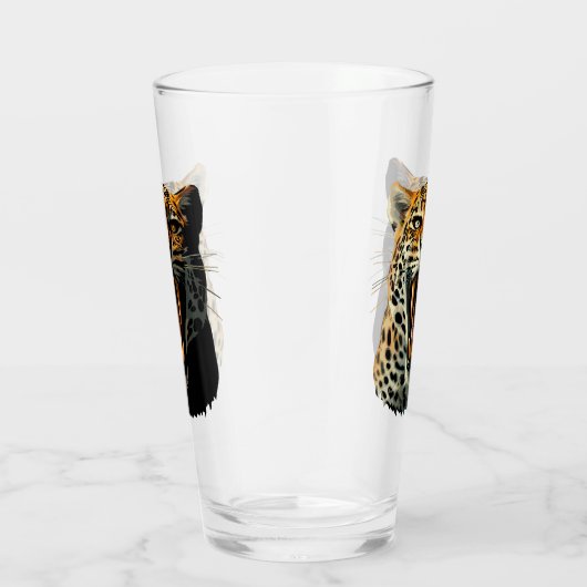 ヒョウの轟音による攻撃頭部 タンブラーグラス (右)