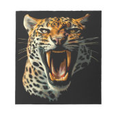 ヒョウの轟音による攻撃頭部 ノートパッド (正面)