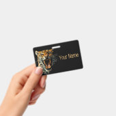 ヒョウの轟音による攻撃頭部 バッジ (手持ち)