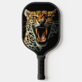 ヒョウの轟音による攻撃頭部 ピックルボールラケット (正面)