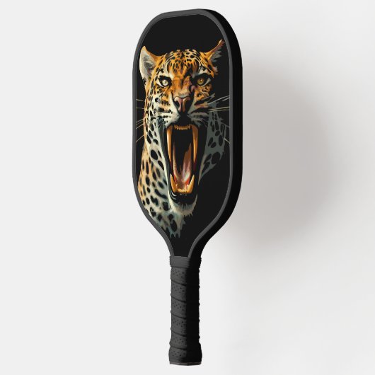 ヒョウの轟音による攻撃頭部 ピックルボールラケット (左)