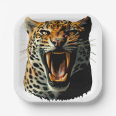 ヒョウの轟音による攻撃頭部 ペーパープレート (正面)