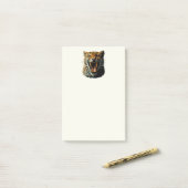 ヒョウの轟音による攻撃頭部 ポストイット (デスク上)