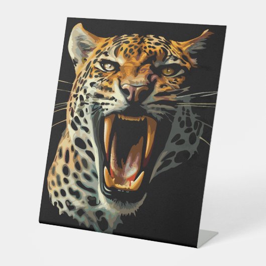 ヒョウの轟音による攻撃頭部 台座サイン (正面)