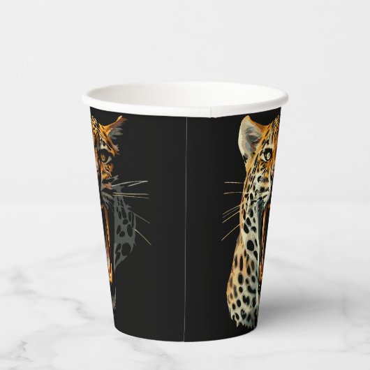 ヒョウの轟音による攻撃頭部 紙コップ (右)