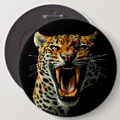 ヒョウの轟音による攻撃頭部 缶バッジ (正面&裏面)